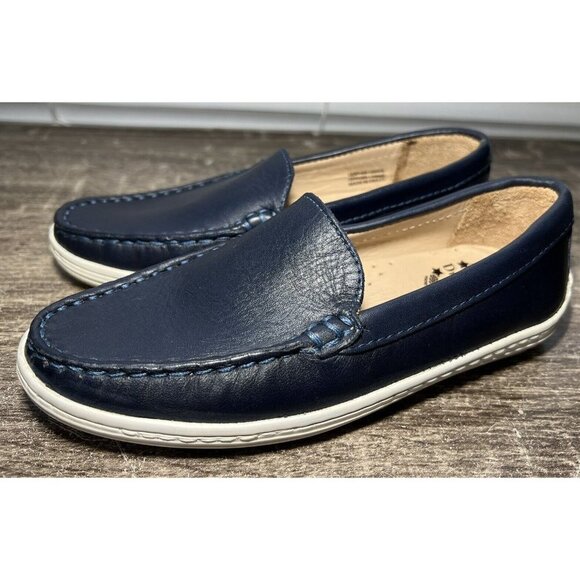 Driver Club USA Boys GNIM Leather Mocassins, Size Kids 13.5